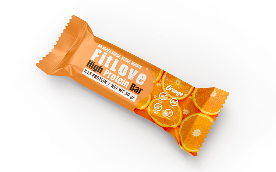 Orange Vegan Protein Bar