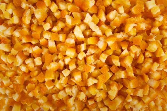 Infused Dried Orange Cubes